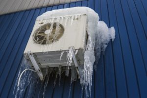 Air conditioning in ice, severe winter