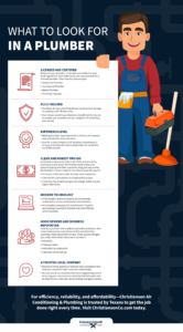 Things to Look For When Choosing a Plumber Infographic