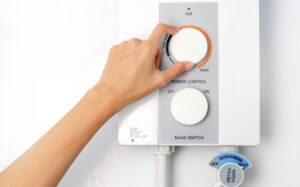 Changing the temperature on a tankless water heater from Christianson Air Conditioning & Plumbing
