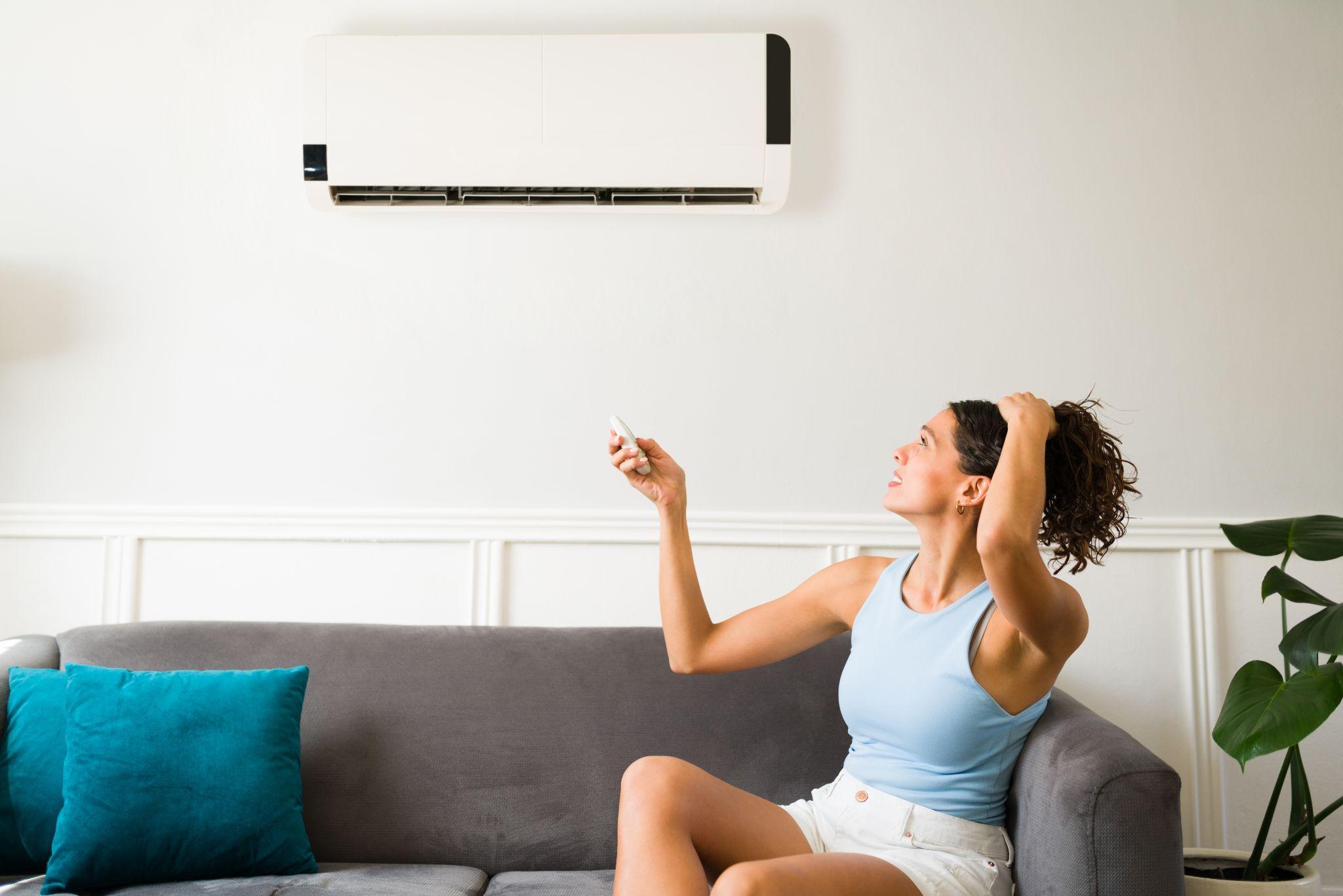 Woman stressed about her AC not working