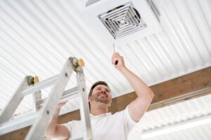 Garage heater installation