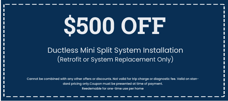 Discount on Ductless Mini Split AC Systems